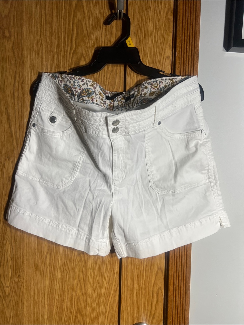 one 5 one White Denim Jean Shorts